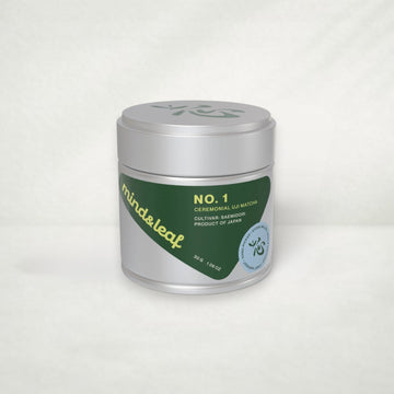 NO. 1 Saemidori matcha tin from mind&leaf, product of Japan